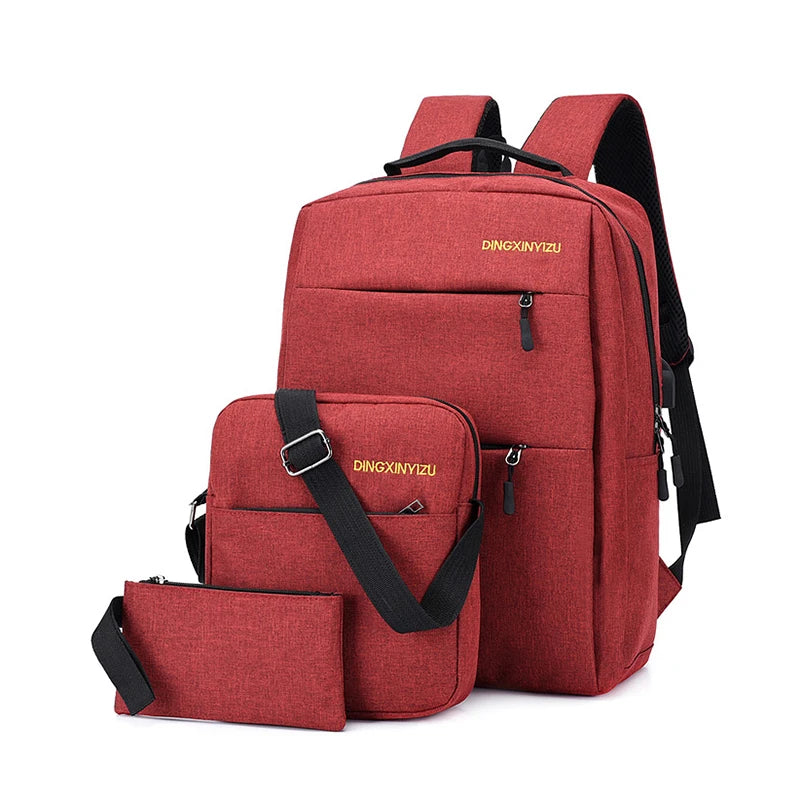 JMT-258954 15.6 Inch USB Charging Laptop Backpack with Fashionable Design and Multiple Compartments