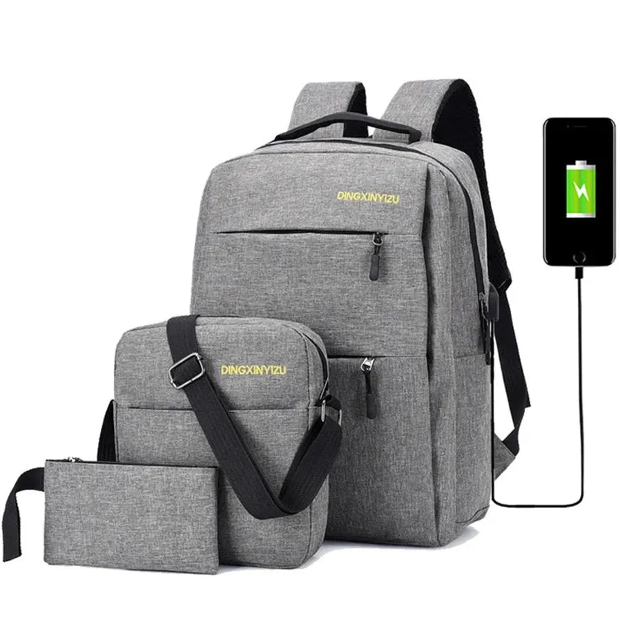 JMT-258954 15.6 Inch USB Charging Laptop Backpack with Fashionable Design and Multiple Compartments