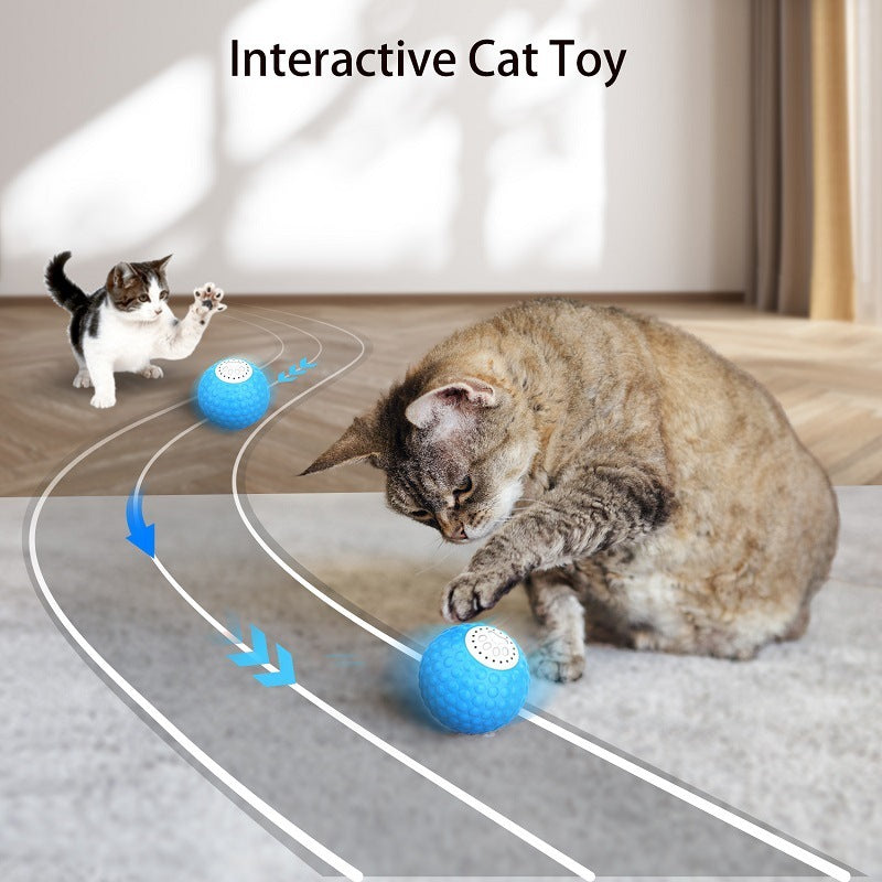 JMT-259082 Interactive Remote Control Rolling Cat Toy with Sound Features