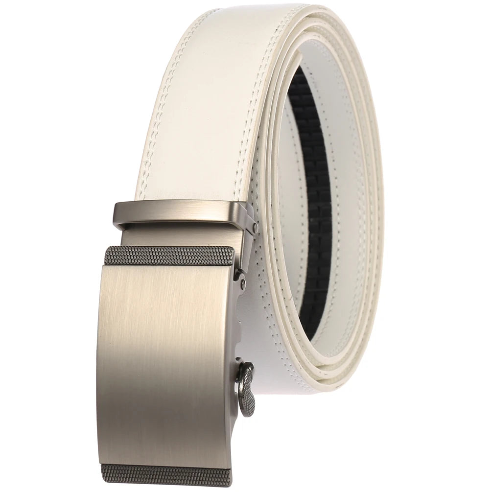 JMT-259530 Two-layer Cowhide Leather Men's Automatic Buckle Belt - Stylish and Durable Design