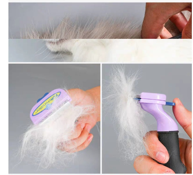 JMT-260170 Pet Cat Combing Brush for Easy Grooming and Floating Hair Removal