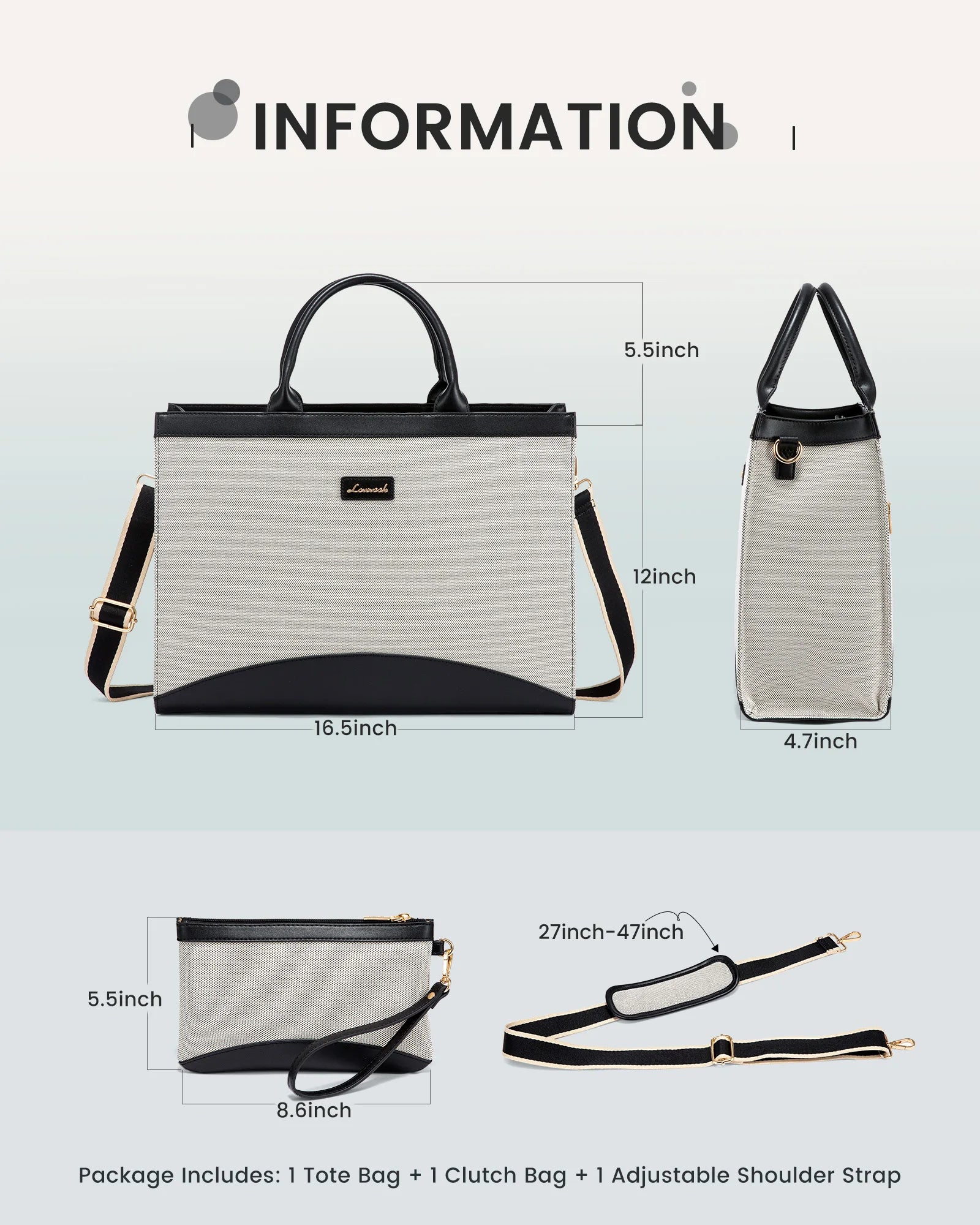 JMT-260810 Spacious Crossbody Bag for Women – Stylish Work Tote with Niche Design for Everyday Use