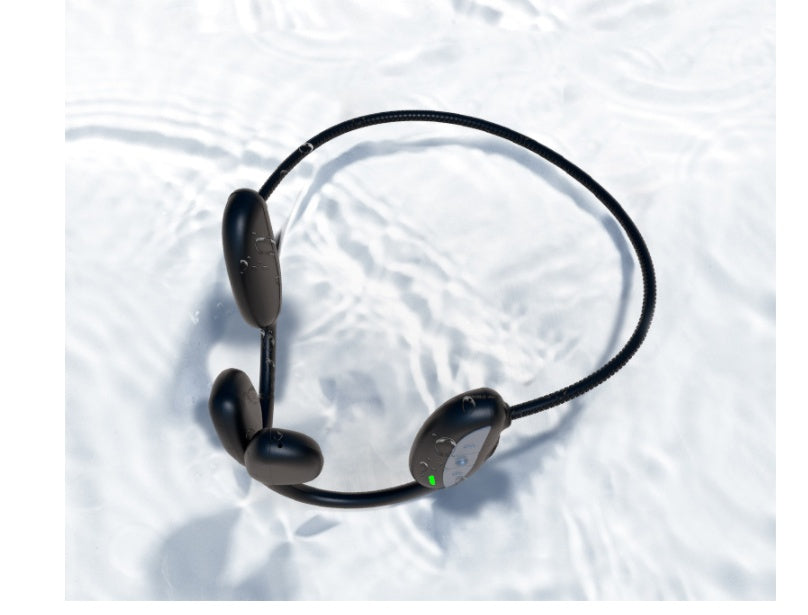 JMT-261066 Bone Conduction Bluetooth Headset with Card - 10m Range, Stereo Sound, Battery Display, Call Function, Black