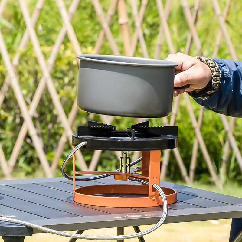 JMT-261130 Portable Outdoor Camping Stove with Holder - Lightweight Gas Stove for Easy Transportation