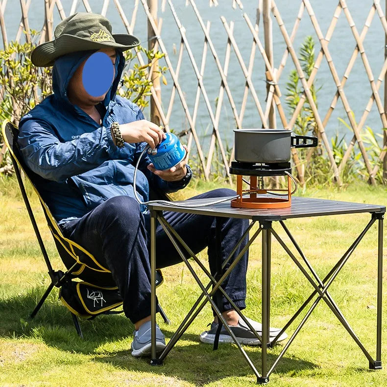 JMT-261130 Portable Outdoor Camping Stove with Holder - Lightweight Gas Stove for Easy Transportation