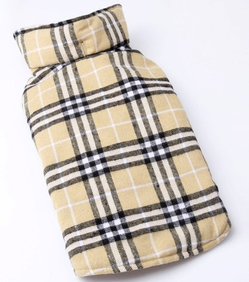 JMT-261706 Waterproof Tartan Dog Jacket Coat for Outdoor Activities - Multiple Sizes Available