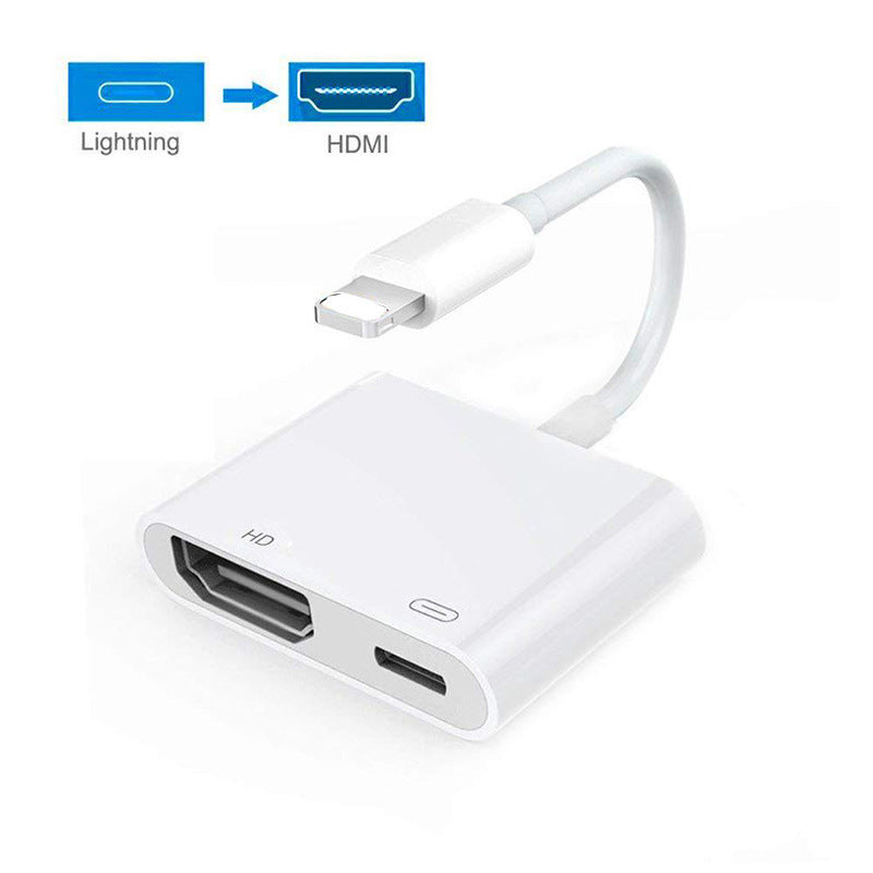 JMT-262026 HDMI Projector Adapter Cable - 1080P Resolution, 0.18m Length, On-Screen Converter in White