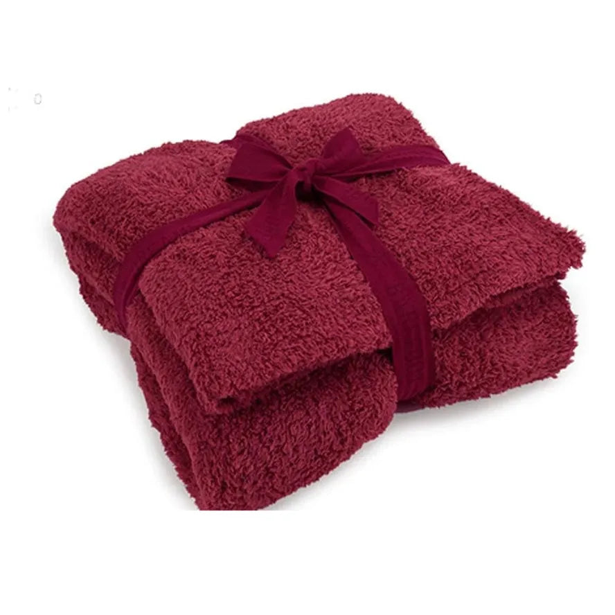 JMT-262154 King Size Waterproof Flannel Sherpa Fleece Blanket for Bedroom and Couch Use