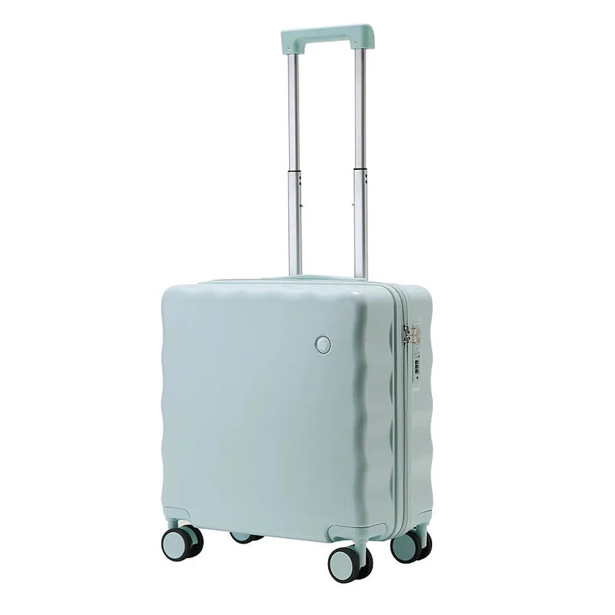JMT-262282 Expandable 18 Inch Travel Suitcase with Laptop Stand and Wheels for Girls