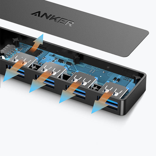 JMT-262410 High-Speed 4-Port USB 3.0 Hub for Laptop Connectivity