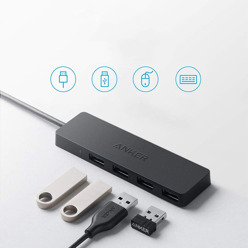 JMT-262410 High-Speed 4-Port USB 3.0 Hub for Laptop Connectivity