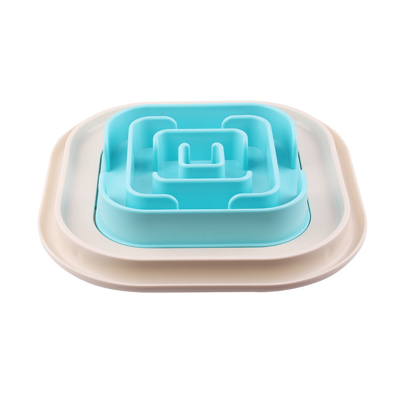 JMT-262410 Snail-Shaped Slow Feed Dog Bowl for Healthy Eating and Obesity Prevention