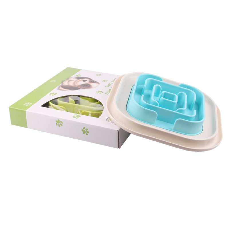 JMT-262410 Snail-Shaped Slow Feed Dog Bowl for Healthy Eating and Obesity Prevention