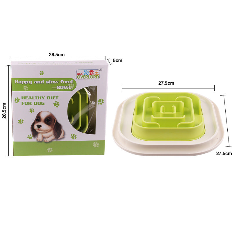 JMT-262410 Snail-Shaped Slow Feed Dog Bowl for Healthy Eating and Obesity Prevention