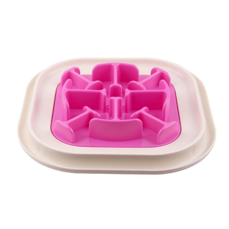 JMT-262410 Snail-Shaped Slow Feed Dog Bowl for Healthy Eating and Obesity Prevention