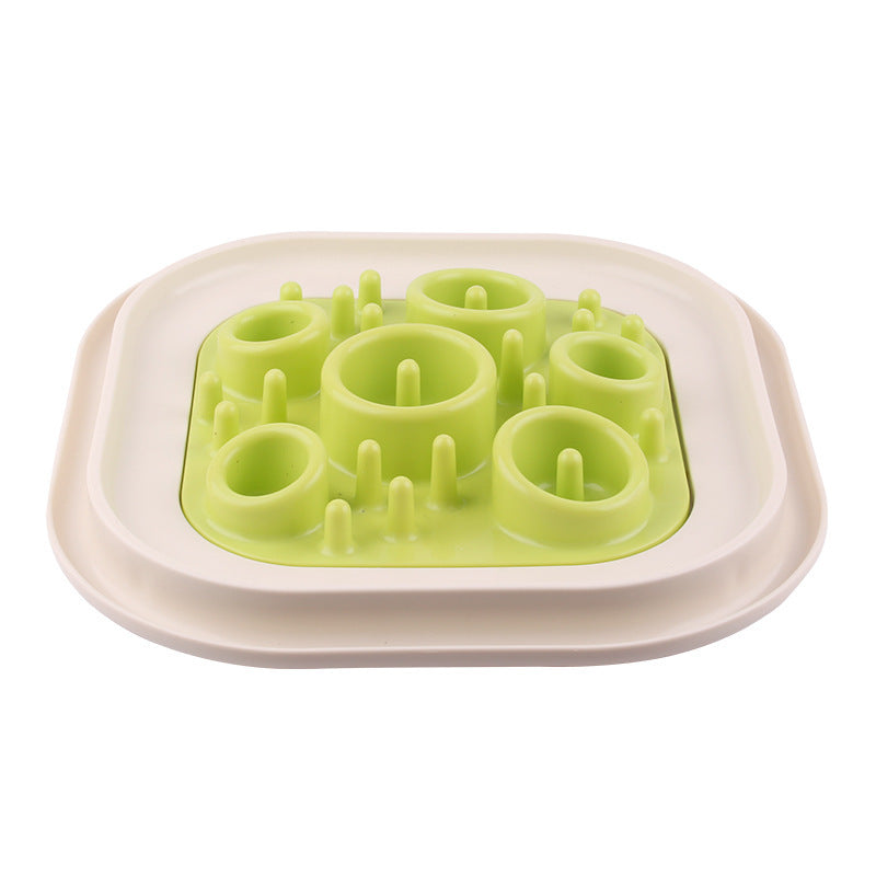 JMT-262410 Snail-Shaped Slow Feed Dog Bowl for Healthy Eating and Obesity Prevention