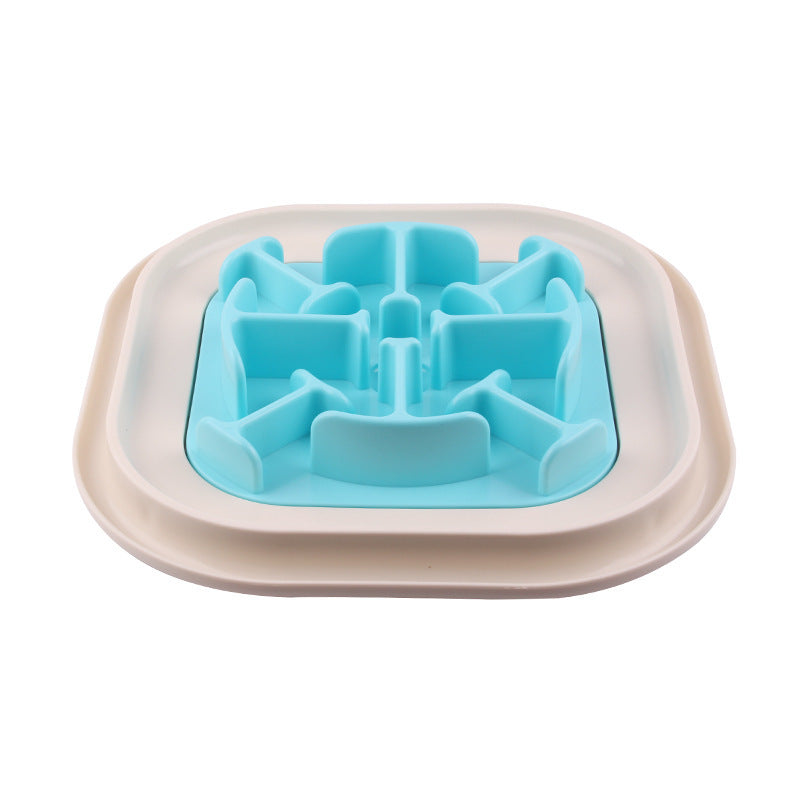 JMT-262410 Snail-Shaped Slow Feed Dog Bowl for Healthy Eating and Obesity Prevention