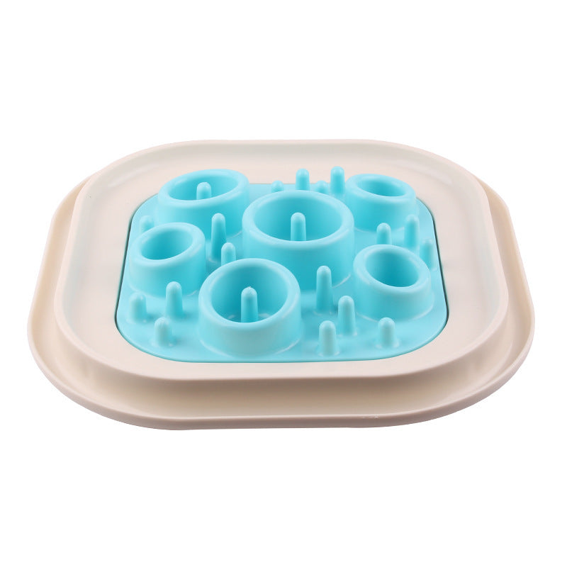 JMT-262410 Snail-Shaped Slow Feed Dog Bowl for Healthy Eating and Obesity Prevention