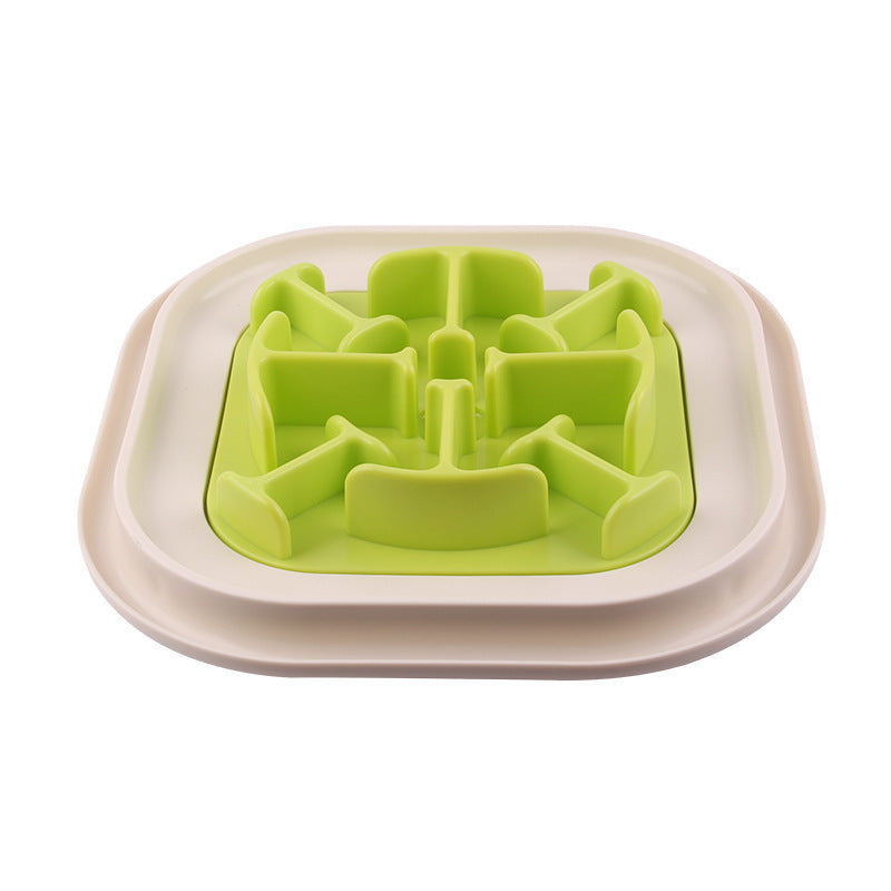 JMT-262410 Snail-Shaped Slow Feed Dog Bowl for Healthy Eating and Obesity Prevention