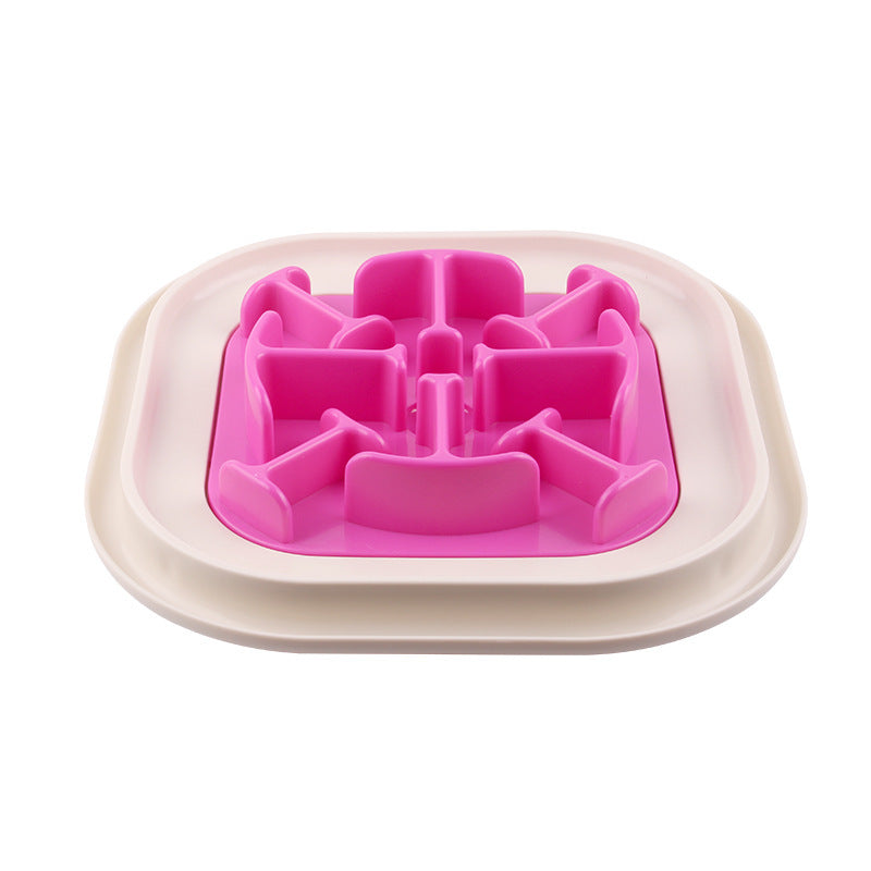 JMT-262410 Snail-Shaped Slow Feed Dog Bowl for Healthy Eating and Obesity Prevention