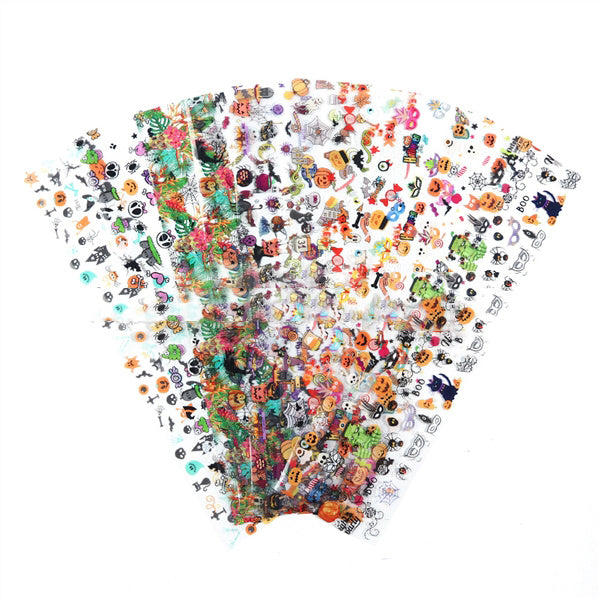 JMT-262538 Halloween Starry Sky Nail Stickers - 20 x 4 cm Decorative Accent