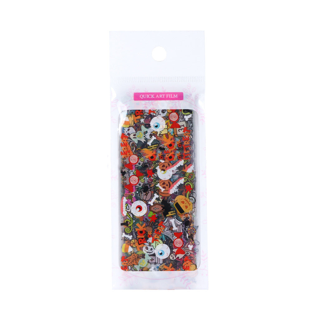 JMT-262538 Halloween Starry Sky Nail Stickers - 20 x 4 cm Decorative Accent