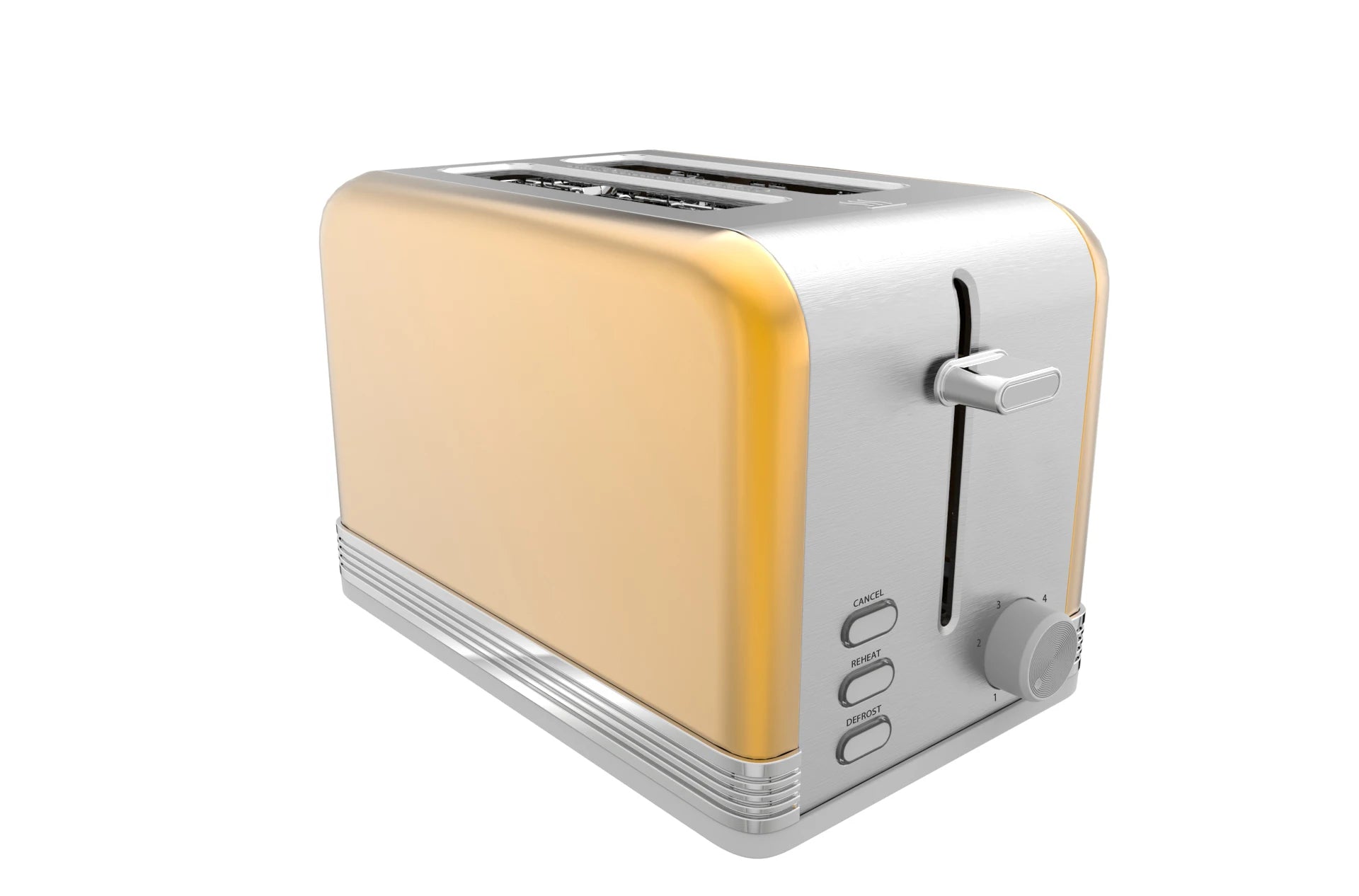 JMT-263050 Stainless Steel 2-Slice Toaster with Defrost Function for Efficient Toasting