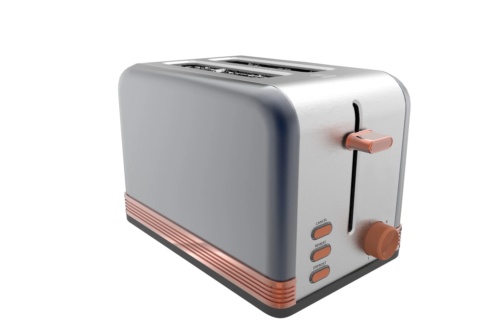 JMT-263050 Stainless Steel 2-Slice Toaster with Defrost Function for Efficient Toasting