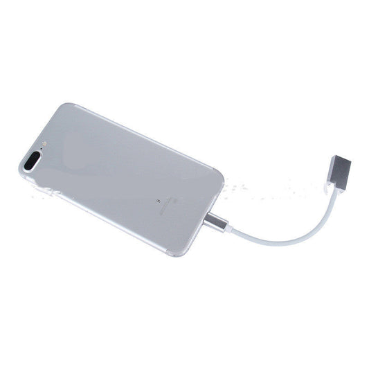 JMT-263562 USB to Lightning 8-Pin OTG Adapter Cable for iPhone - Compatible with iOS 10.2 and 14.3, 17CM Length, Durable Design