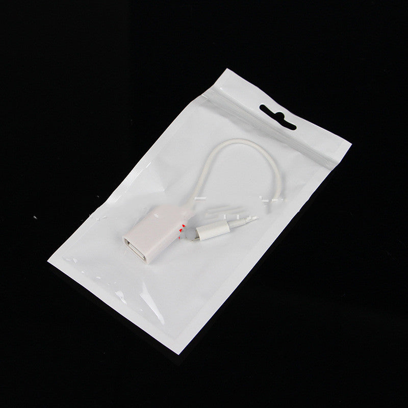 JMT-263562 USB to Lightning 8-Pin OTG Adapter Cable for iPhone - Compatible with iOS 10.2 and 14.3, 17CM Length, Durable Design