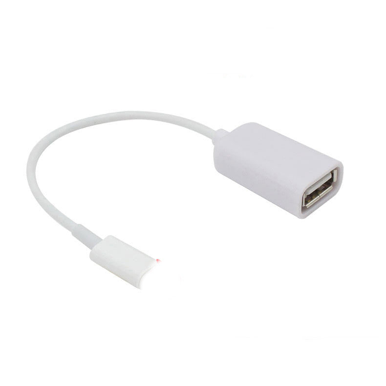 JMT-263562 USB to Lightning 8-Pin OTG Adapter Cable for iPhone - Compatible with iOS 10.2 and 14.3, 17CM Length, Durable Design