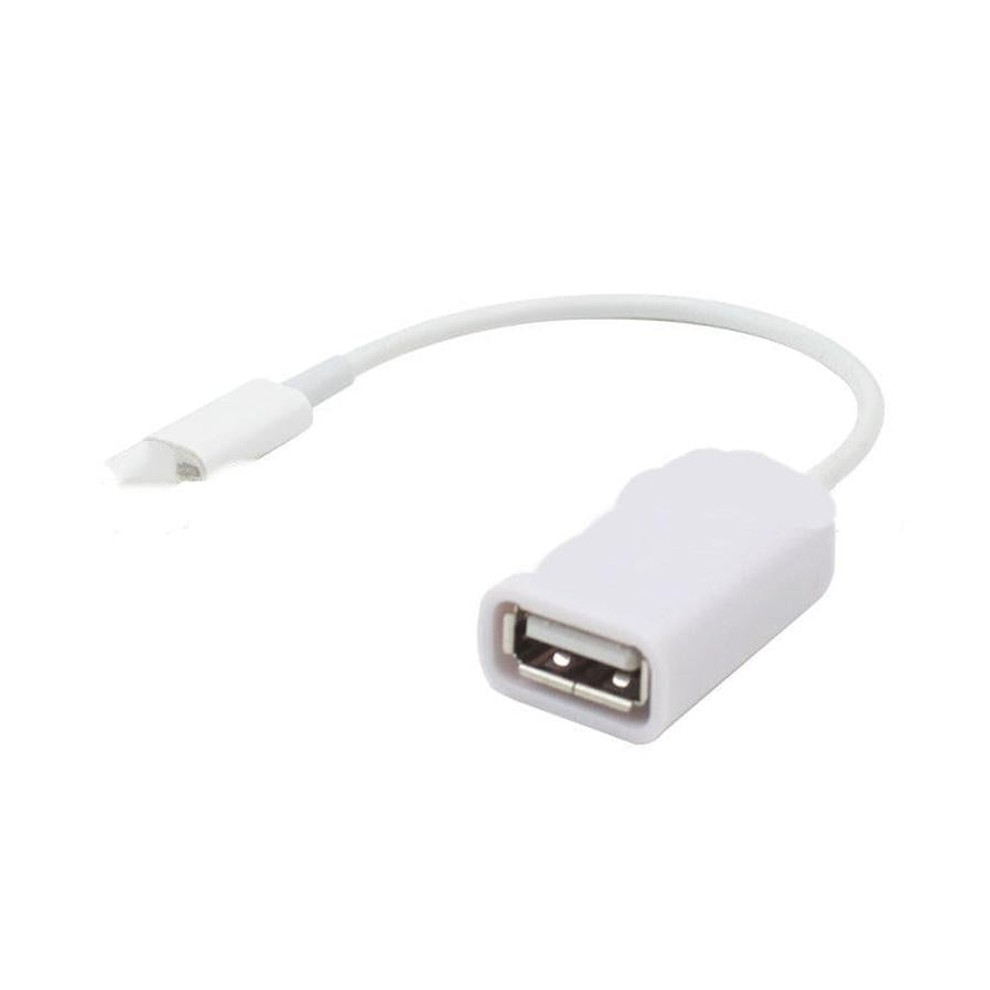 JMT-263562 USB to Lightning 8-Pin OTG Adapter Cable for iPhone - Compatible with iOS 10.2 and 14.3, 17CM Length, Durable Design