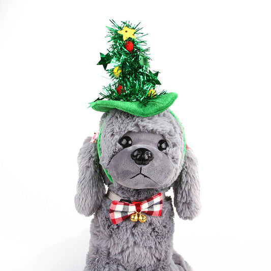 JMT-264010 Pet Headdress Halloween Headband - Flannel, Sequin, Small Ball - Available in Black, Yellow, Green