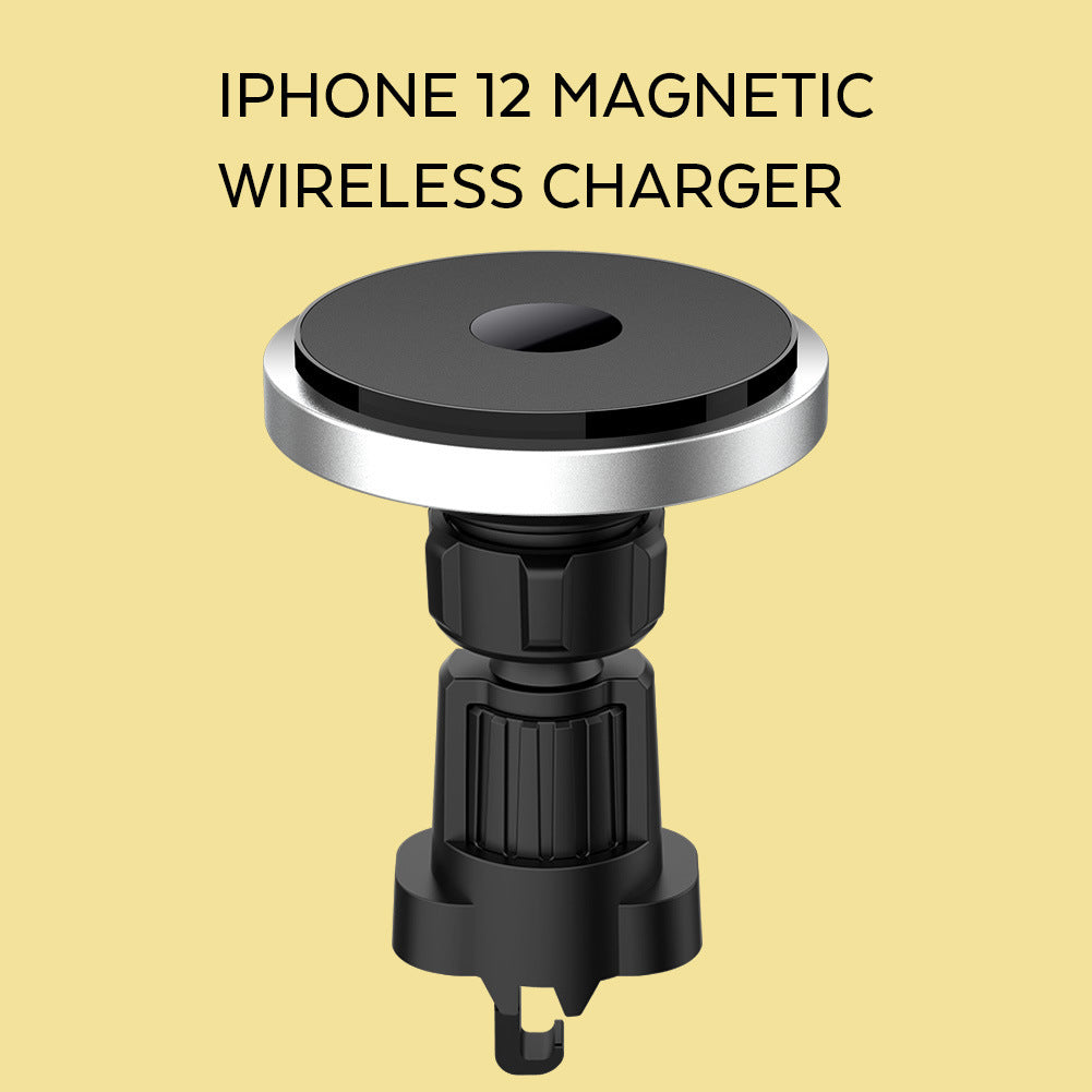 JMT-264074 Magnetic Wireless Charger for iPhone 12 and Compatible Models - Aluminum Alloy Design, 10W Fast Charging