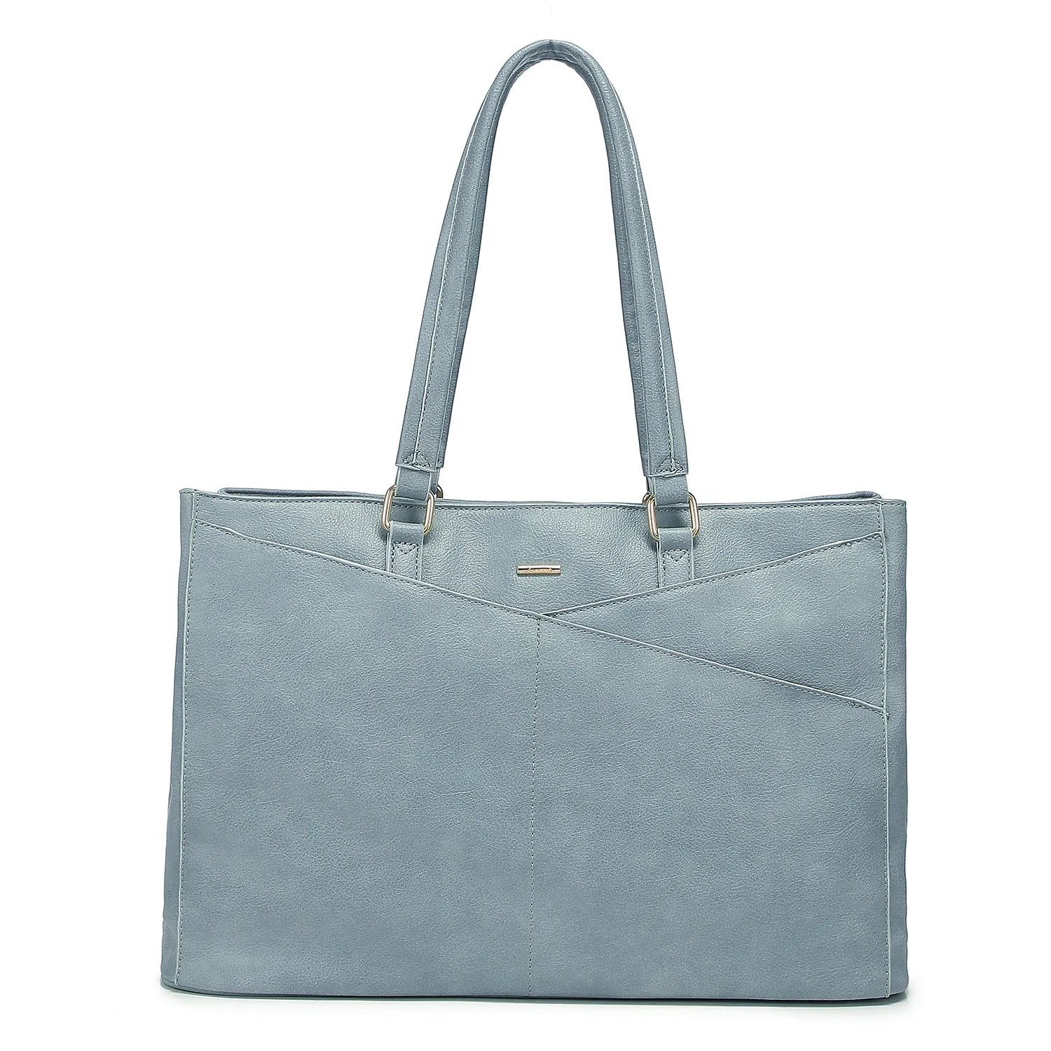 JMT-264202 Waterproof PU Leather Laptop Tote Bag for Women - 15.6 Inch Business Briefcase