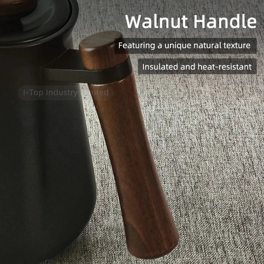 JMT-264650 304 Stainless Steel Hexagonal Design Pour Over Coffee Kettle with Slender Spout