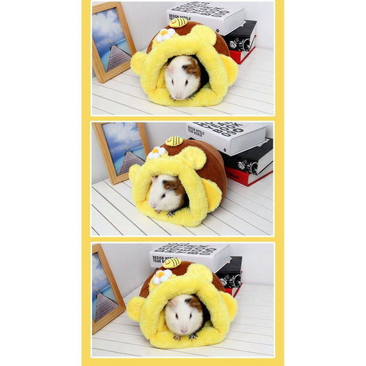JMT-264842 Cozy Semi-Enclosed Pet Sleeping Bed Nest in Soft Plush Material, Size S
