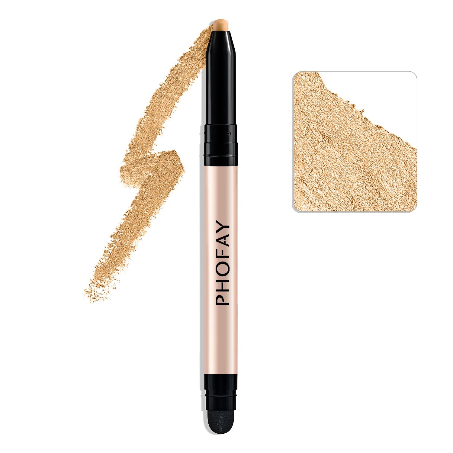 JMT-264970 PHOFAY Waterproof Eyeshadow Stick with Built-in Smudger for Easy Application