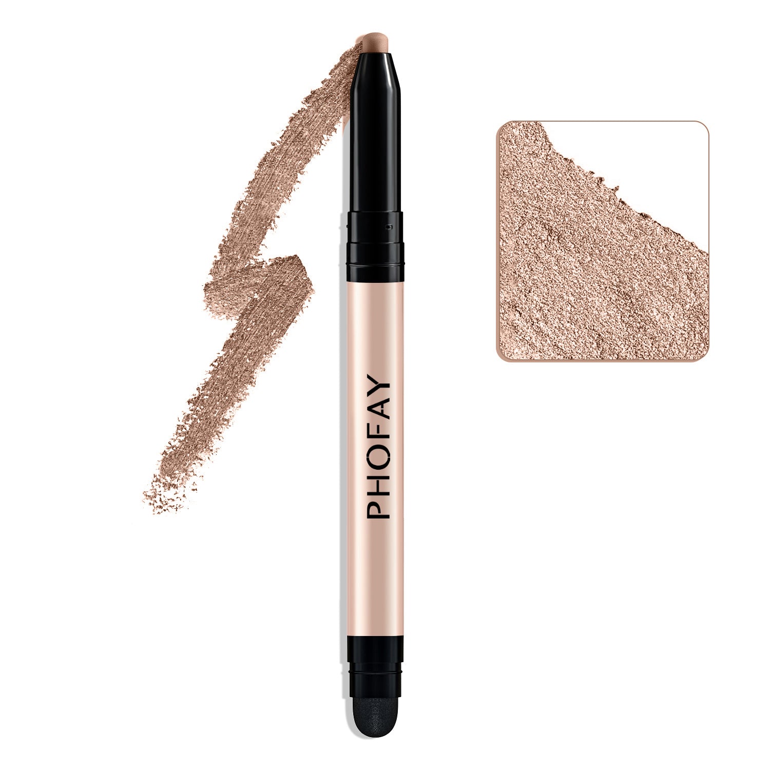 JMT-264970 PHOFAY Waterproof Eyeshadow Stick with Built-in Smudger for Easy Application