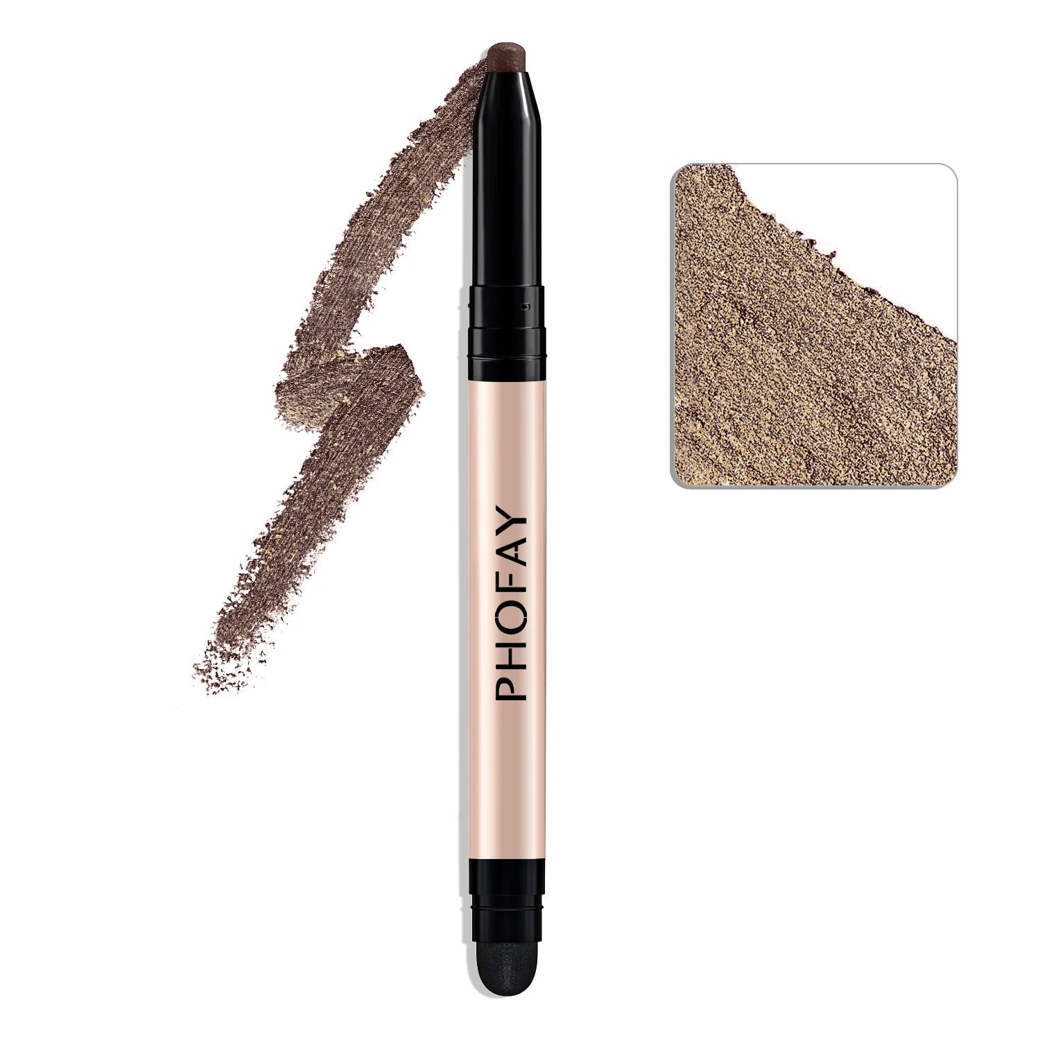 JMT-264970 PHOFAY Waterproof Eyeshadow Stick with Built-in Smudger for Easy Application