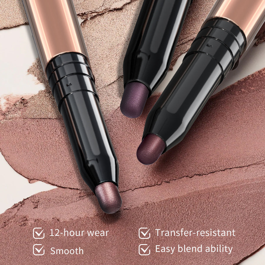 JMT-264970 PHOFAY Waterproof Eyeshadow Stick with Built-in Smudger for Easy Application