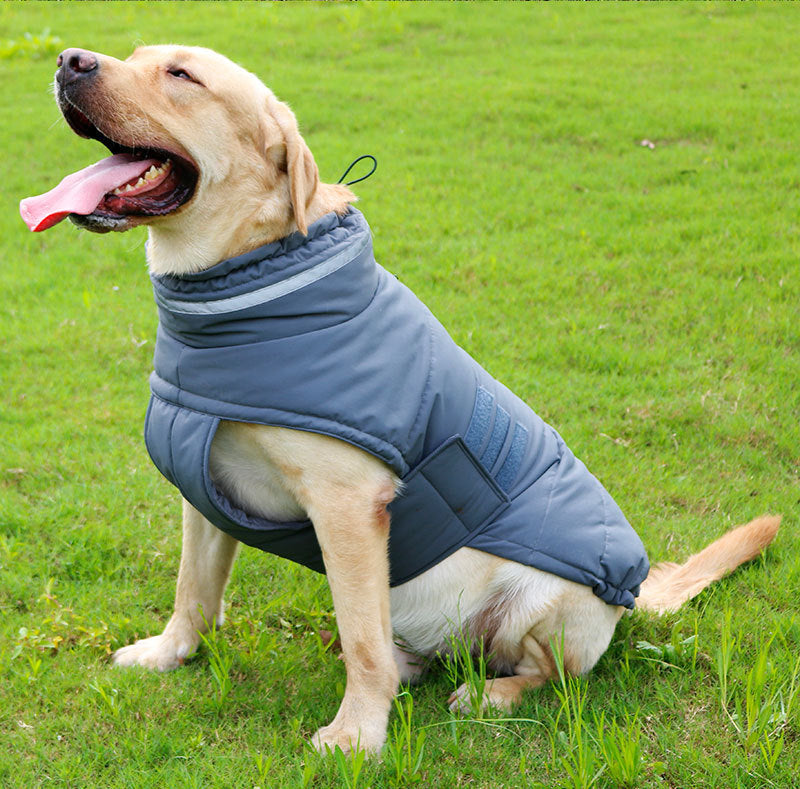 JMT-265610 Cold-Proof and Rain-Proof Pet Coat for Large Dogs - Corgi Trench Style Clothing