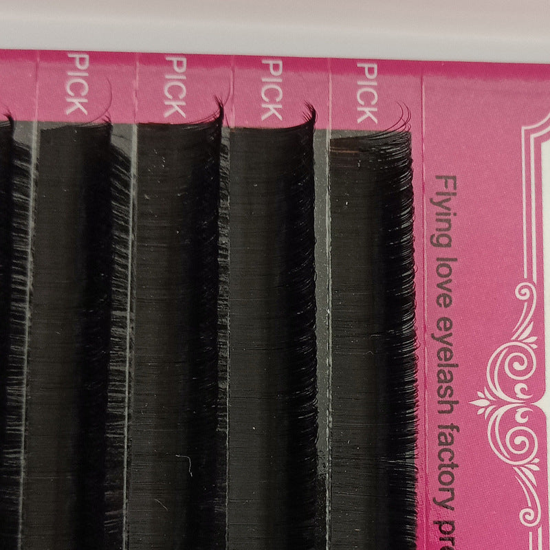 JMT-265802 Handmade Soft Silk Fiber False Eyelashes - Natural Length 8-12MM with Multiple Curl Options