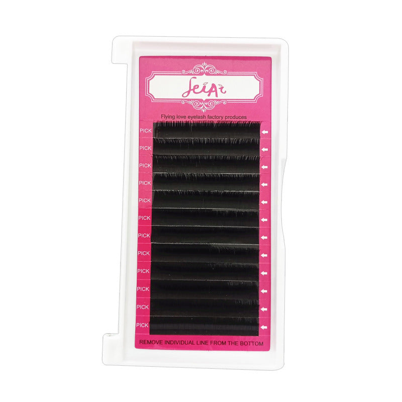 JMT-265802 Handmade Soft Silk Fiber False Eyelashes - Natural Length 8-12MM with Multiple Curl Options