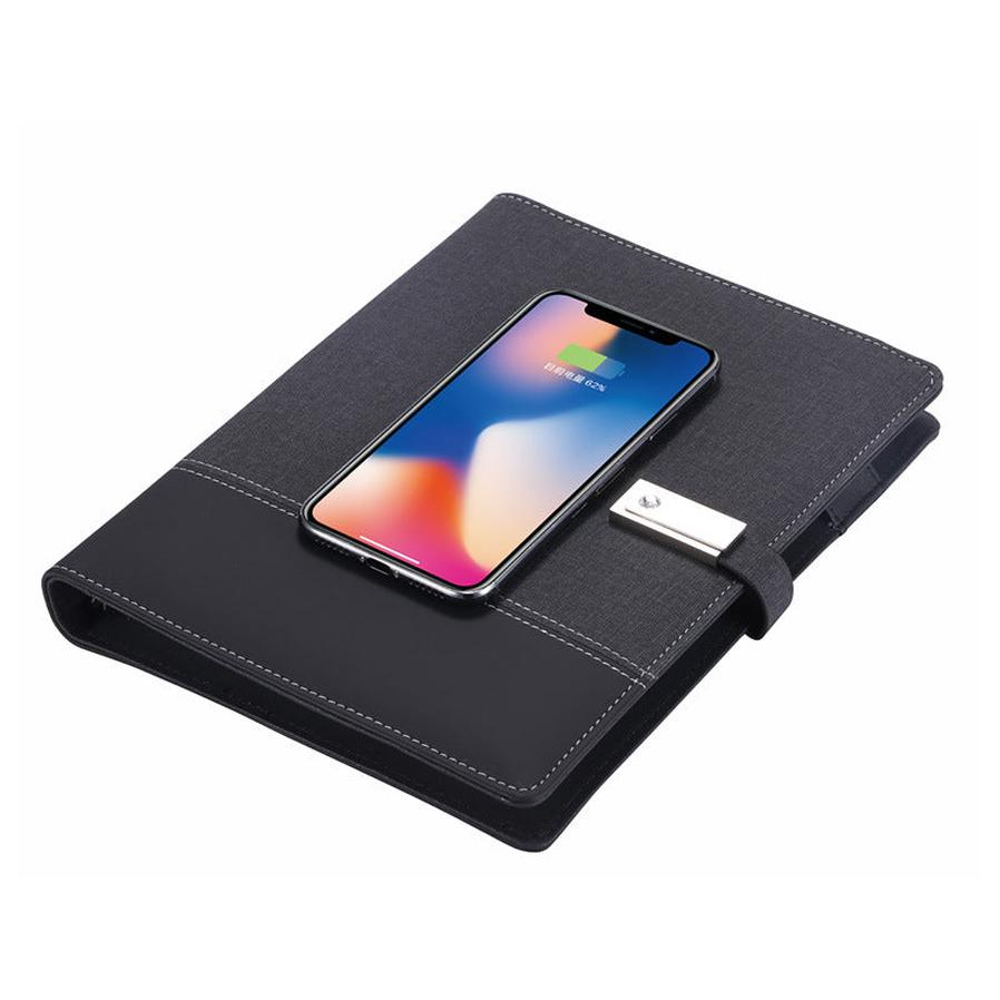 JMT-265866 Portable 8000 mAh Rechargeable Laptop Power Bank with Wireless Charging and Multiple USB Connectors