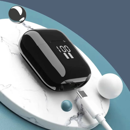 JMT-265866 Wireless Bluetooth Earbuds with LED Battery Display and High-Feedback Sound Quality
