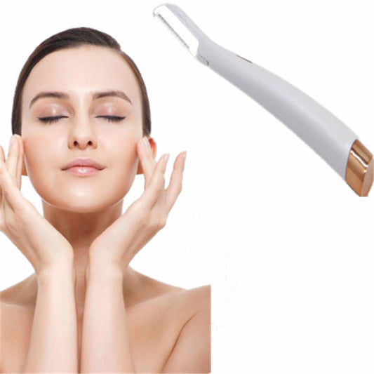 JMT-265930 LED Facial Hair Remover and Exfoliator with Replacement Heads - Painless Skin Care Tool