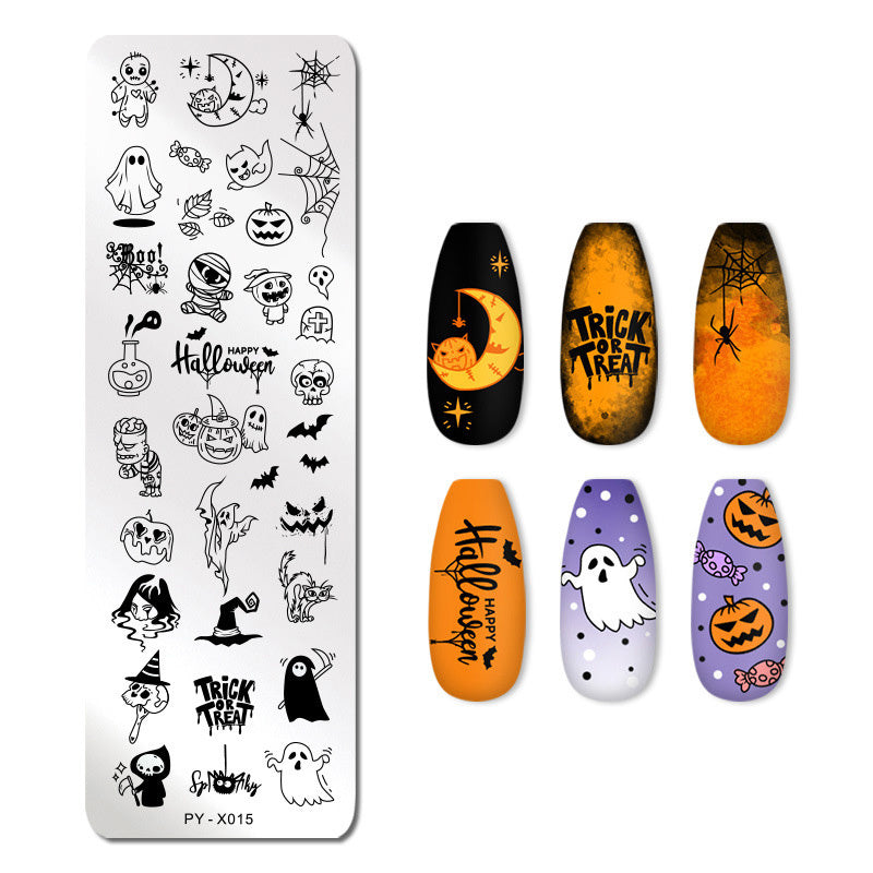 JMT-265994 Stainless Steel Nail Printing Plates - Small Square Design, Multiple Models Available