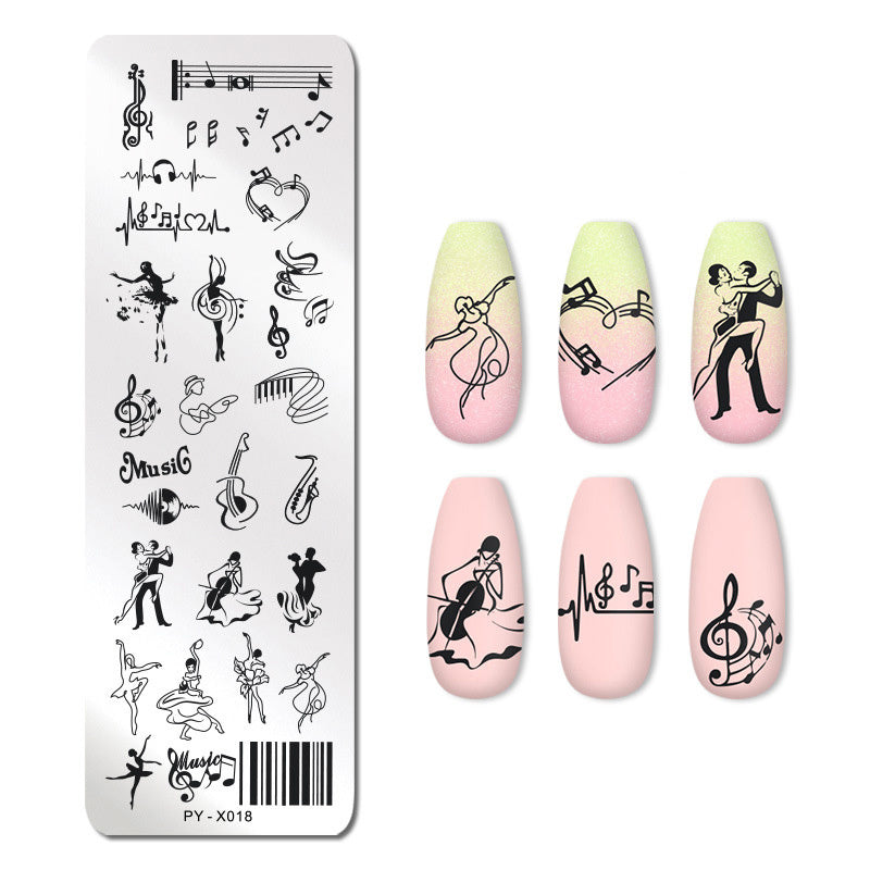 JMT-265994 Stainless Steel Nail Printing Plates - Small Square Design, Multiple Models Available