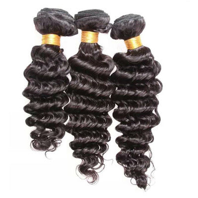 JMT-266378 Medium Long Real Hair Wig with Beautiful Curls
